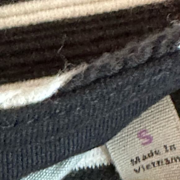 Athleta Athletic sporty black and white stripe short dress size small - Picture 3 of 4